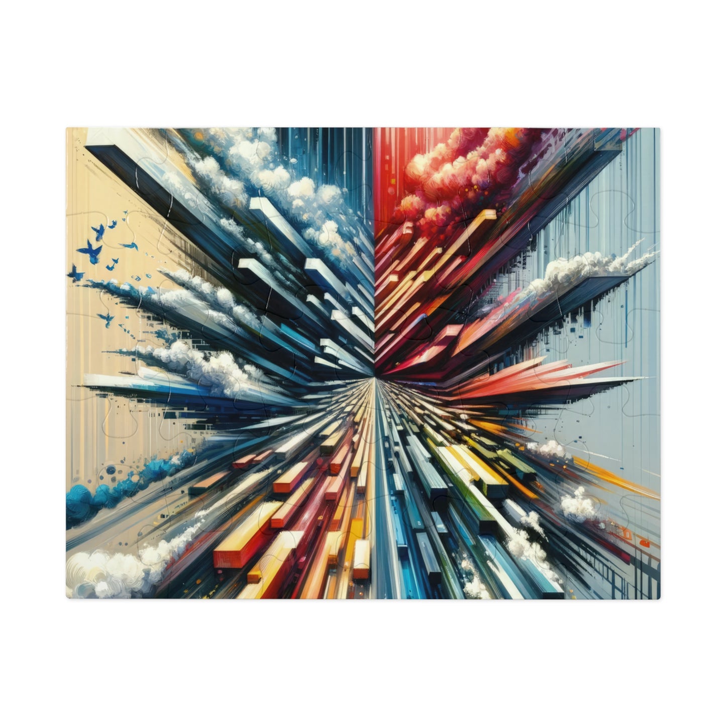 Rapid Perspective Shift Jigsaw Puzzle (30, 110, 252, 500,1000-Piece)