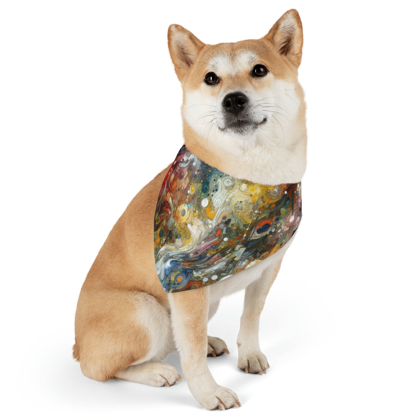 Perception Mosaic Abstract Pet Bandana Collar