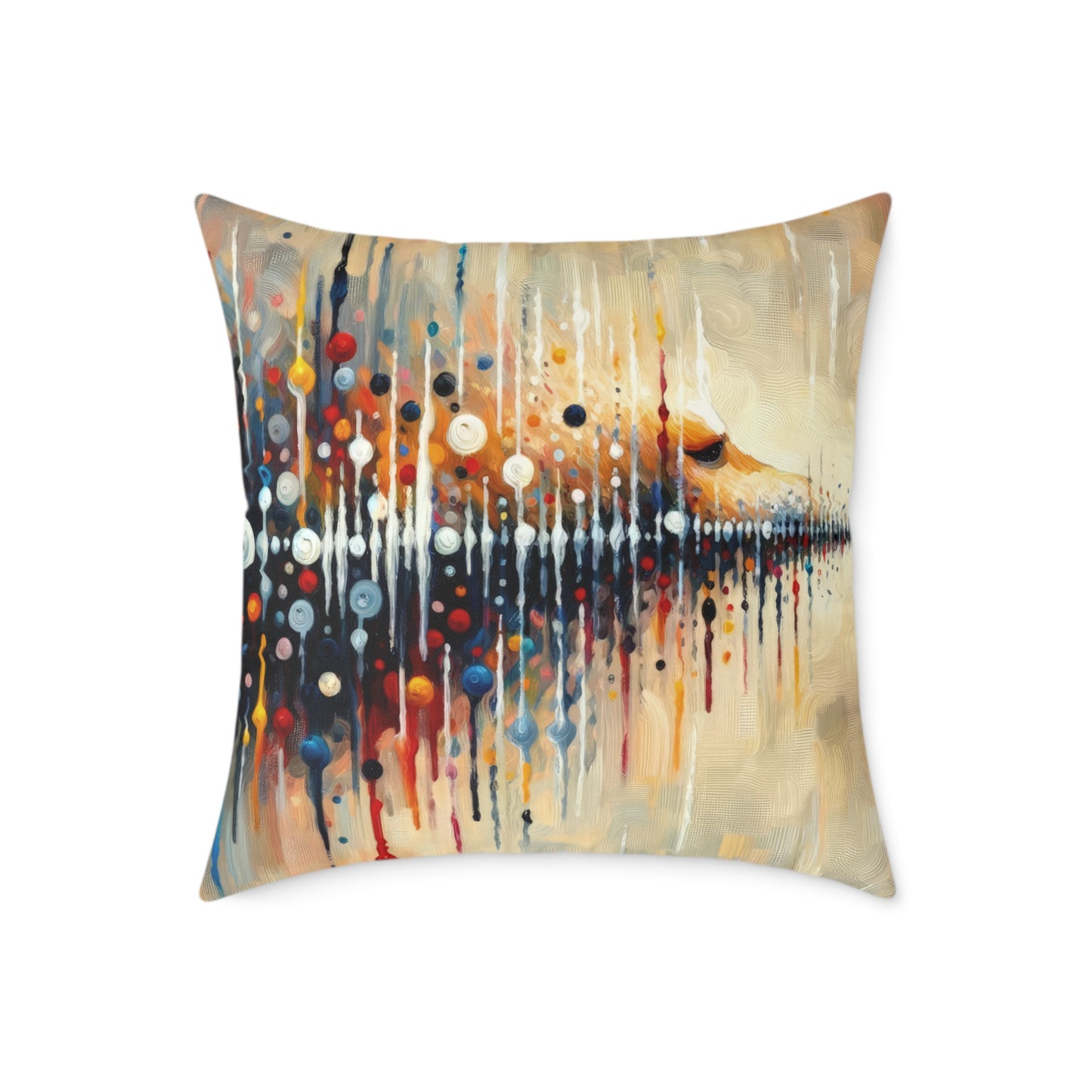 Distant Barking Echoes Spun Polyester Pillow