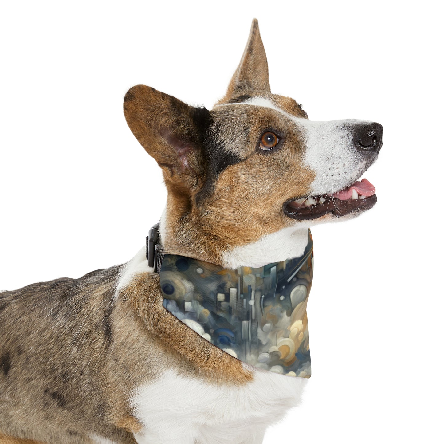 Adrift Beacon Tachism Pet Bandana Collar