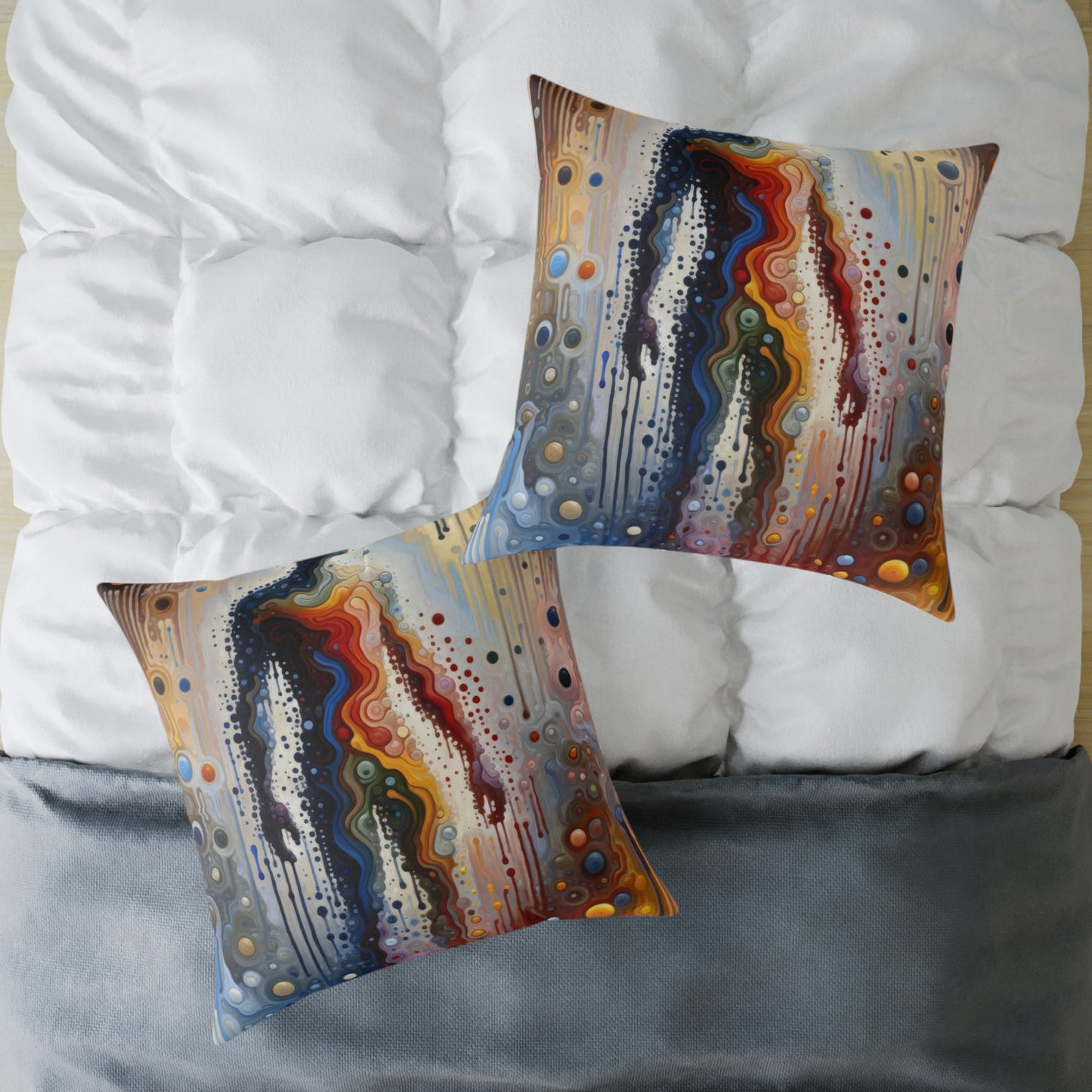 Connectedness Contours Wellness Spun Polyester Pillow