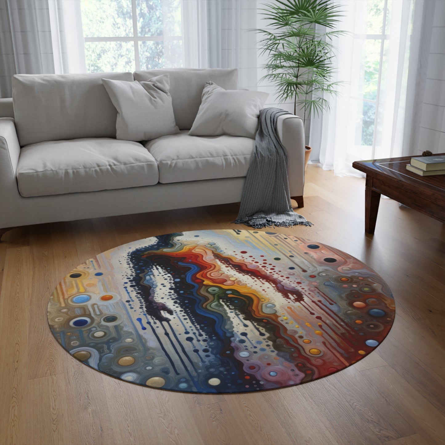 Connectedness Contours Wellness Round Rug