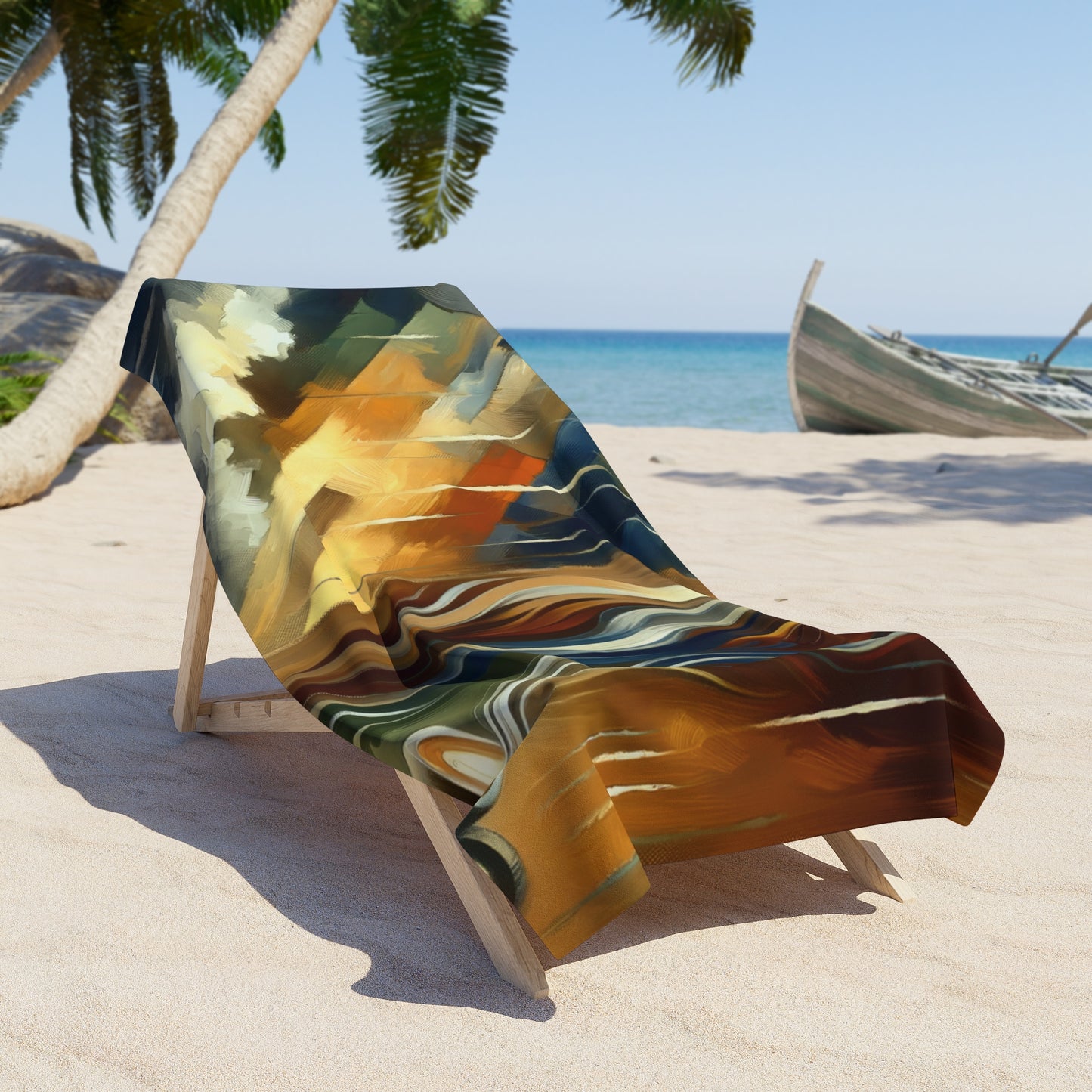 Aromatic Earth Encounter Beach Towel