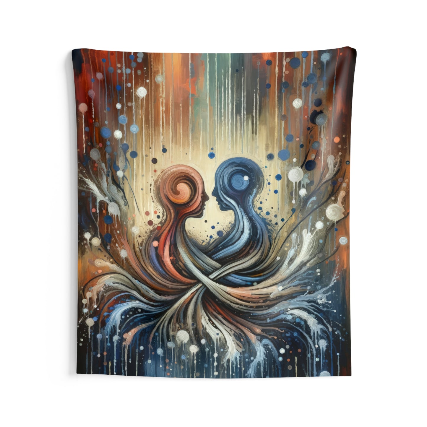 Empathic Connection Tachism Indoor Wall Tapestries