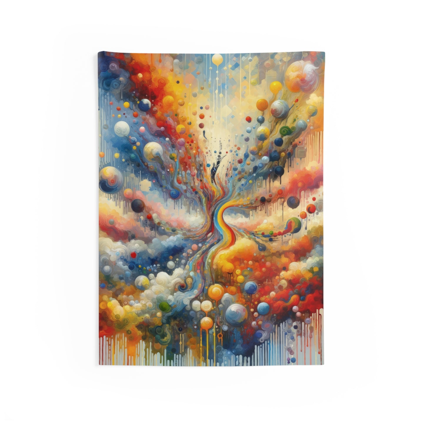 Choices Tachism Canvas Indoor Wall Tapestries