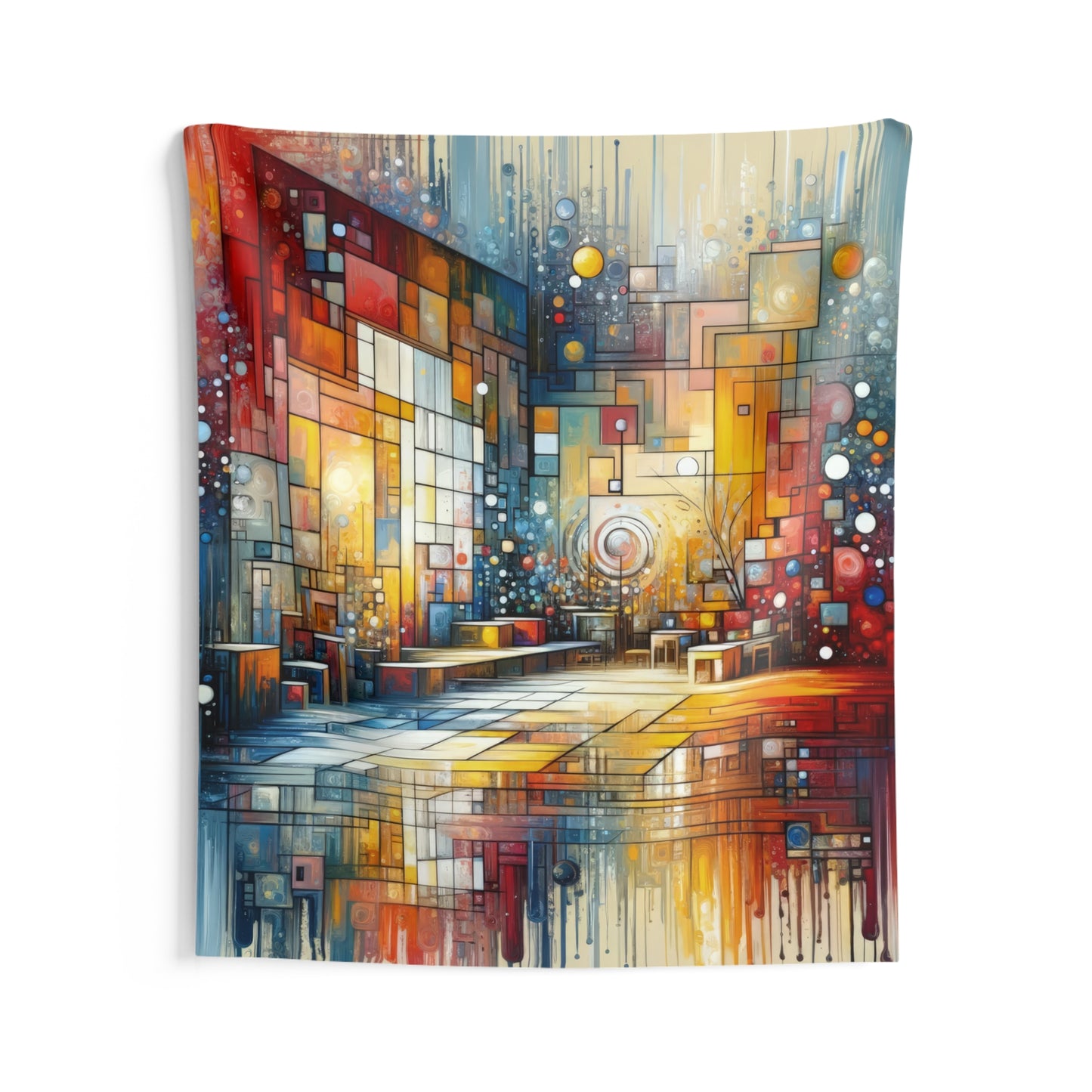 Reflective Habitation Art Indoor Wall Tapestries