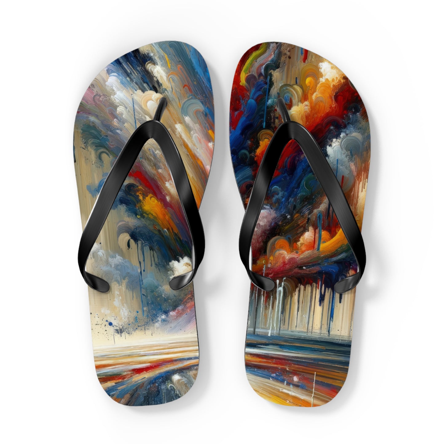 Grandiose Transformation Tachism Flip Flops