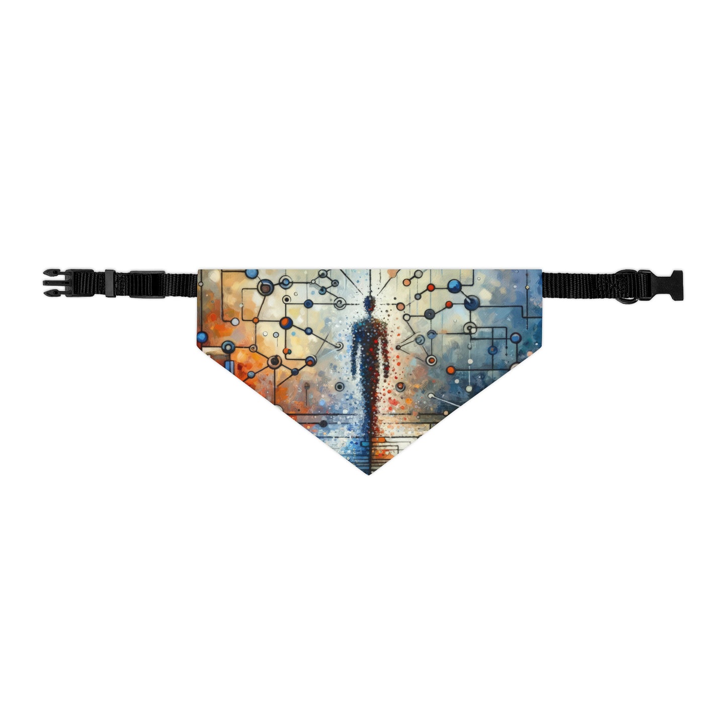 Technological Connectivity Bridge Pet Bandana Collar