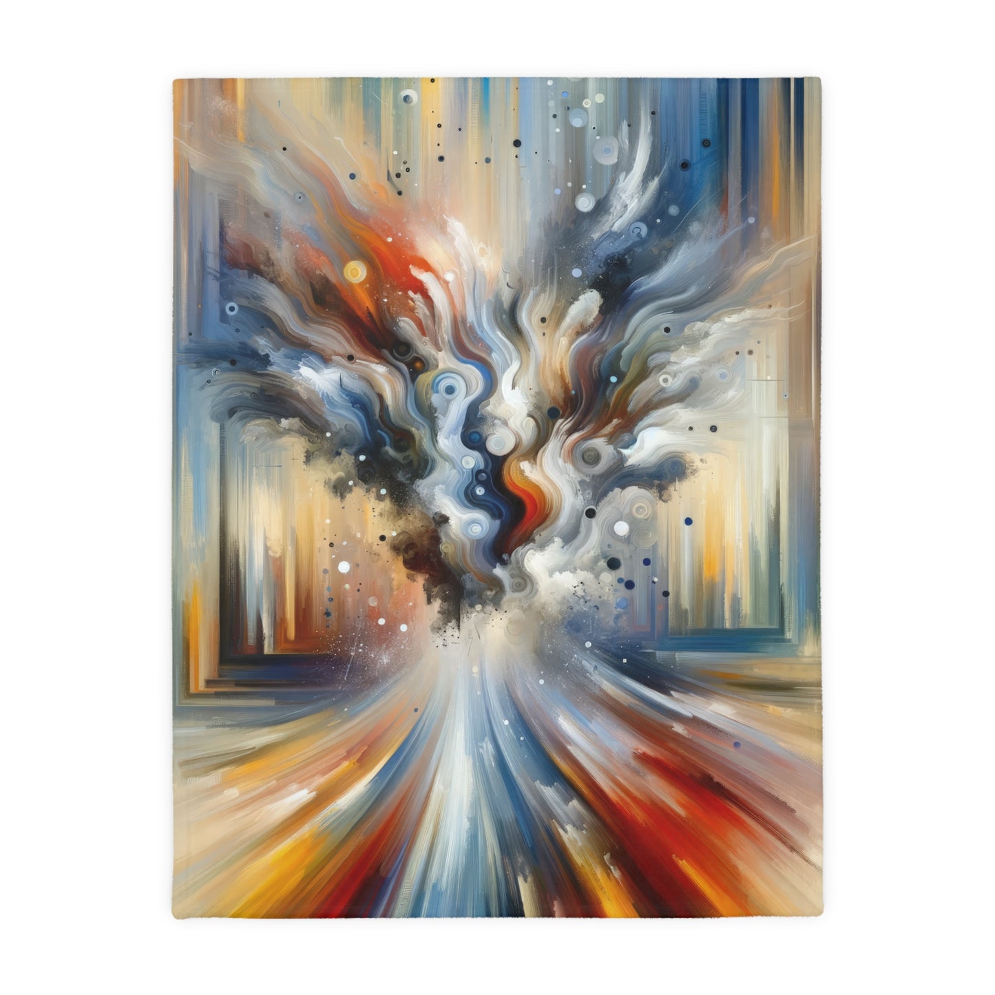 Dynamic External Influence Velveteen Microfiber Blanket (Two-sided print)