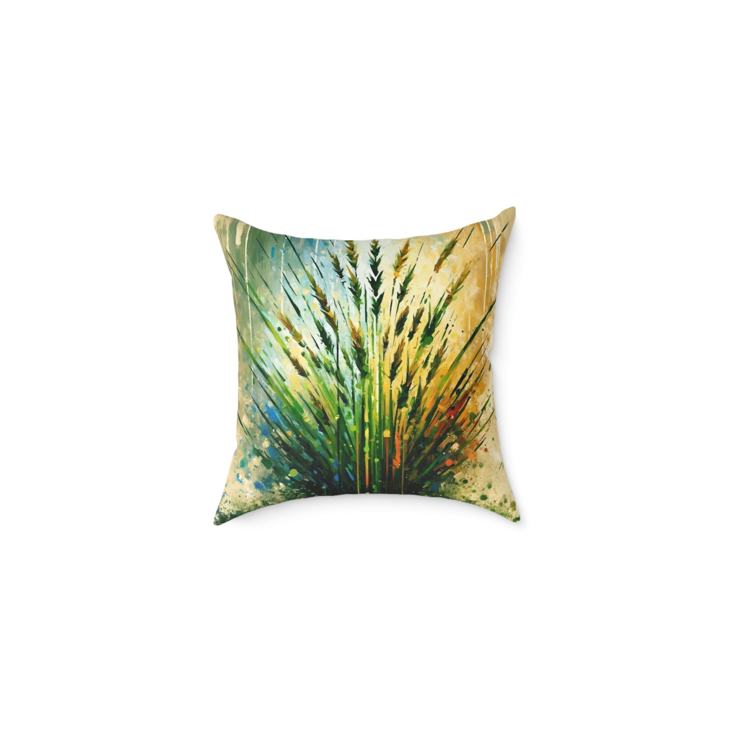 Grass Testament Change Spun Polyester Pillow