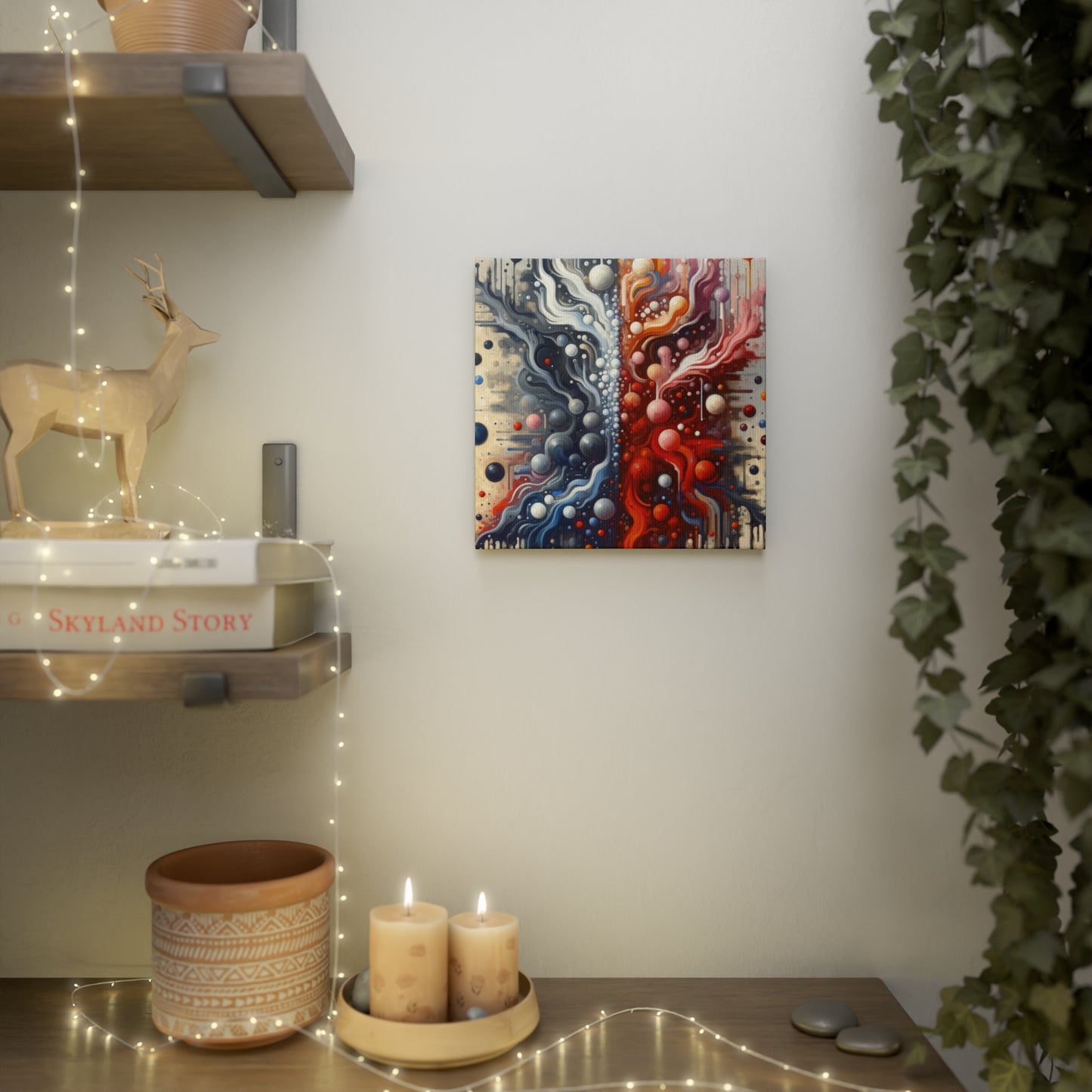 Symbiotic Exchange Abstract Canvas Photo Tile