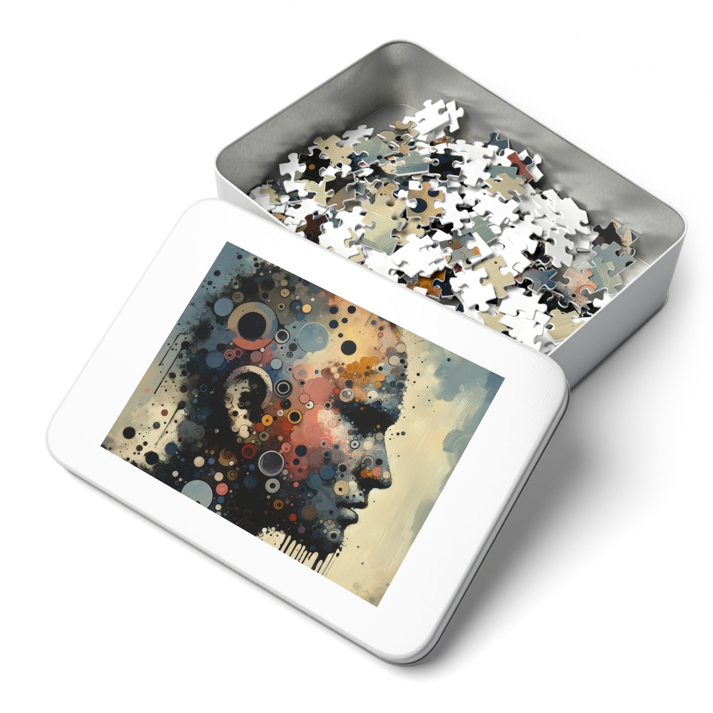 Reflective Tachism Contemplation Jigsaw Puzzle (30, 110, 252, 500,1000-Piece)