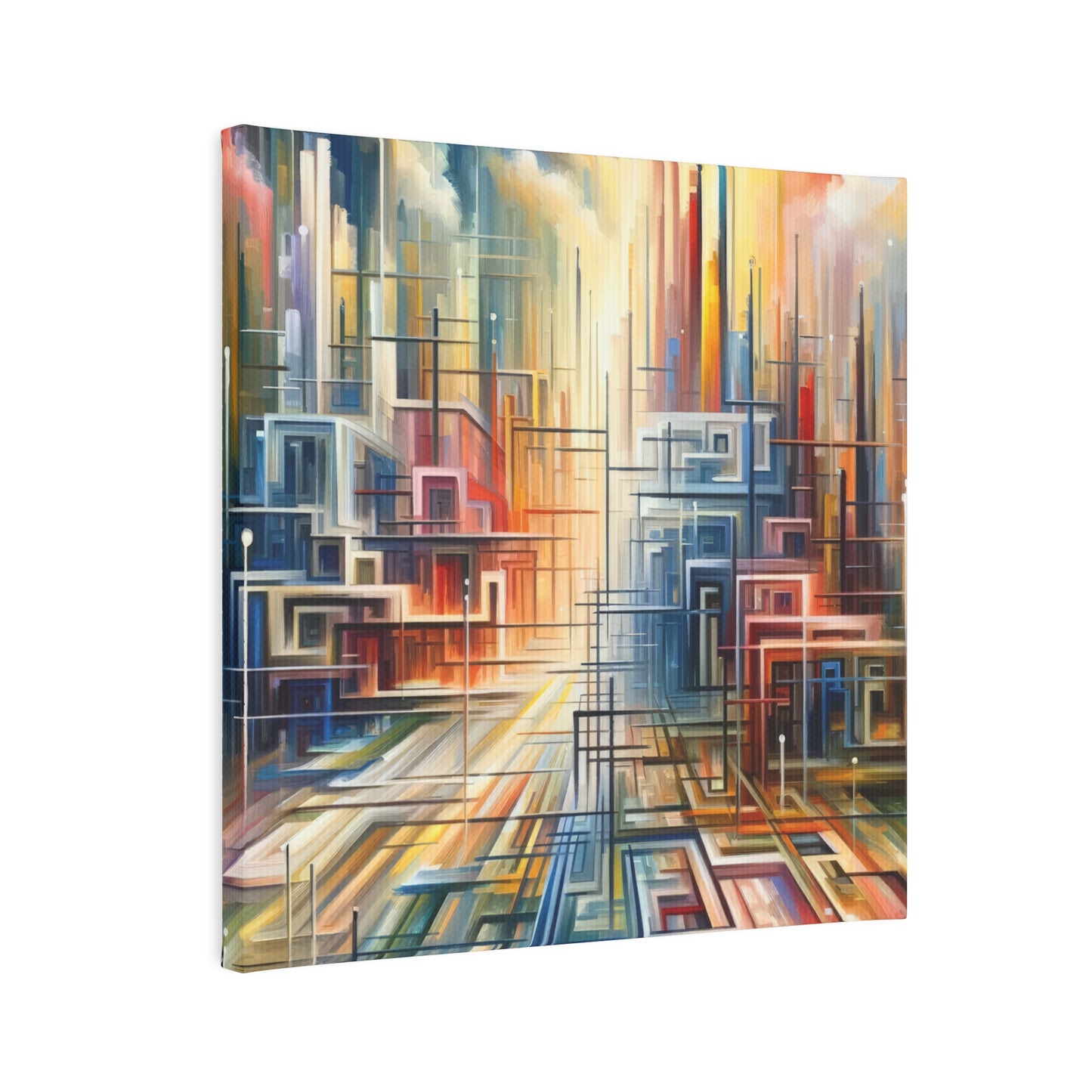 Urban Flow Interconnectedness Canvas Photo Tile