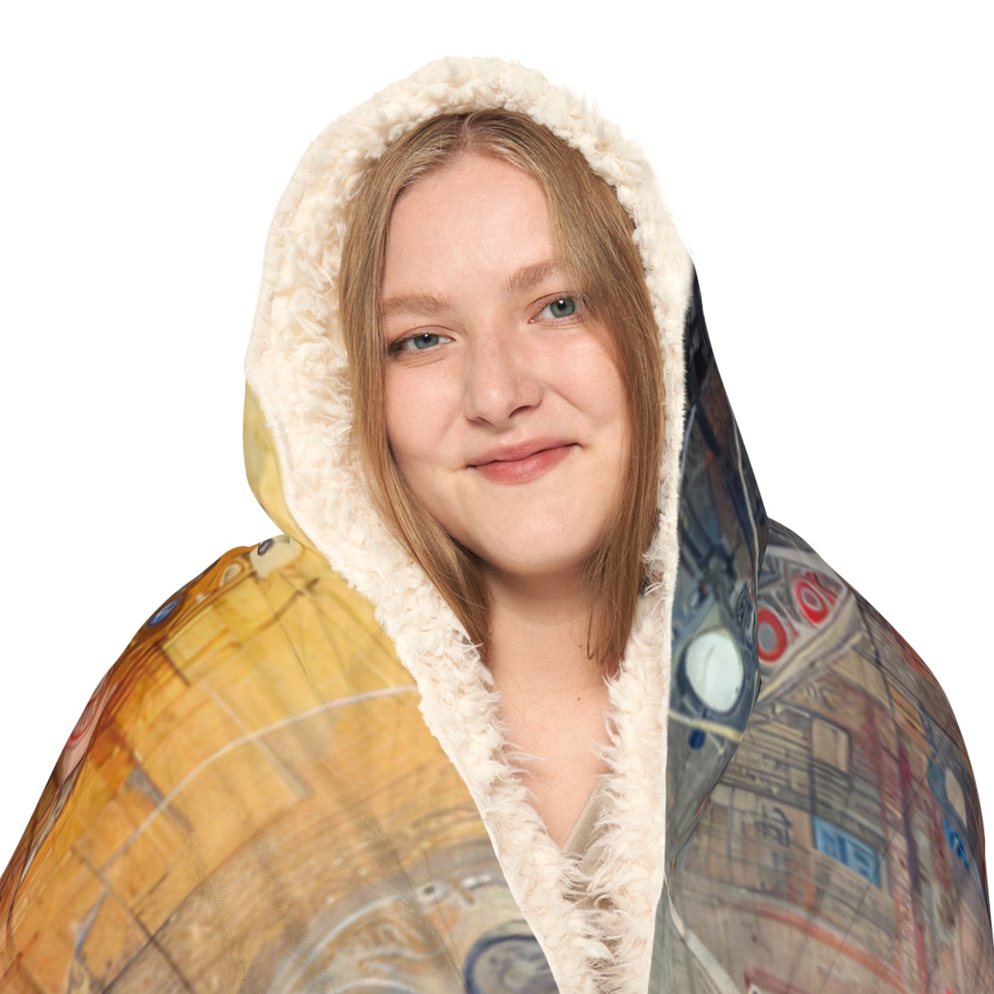 Digital Rhythmic Architecture Snuggle Blanket