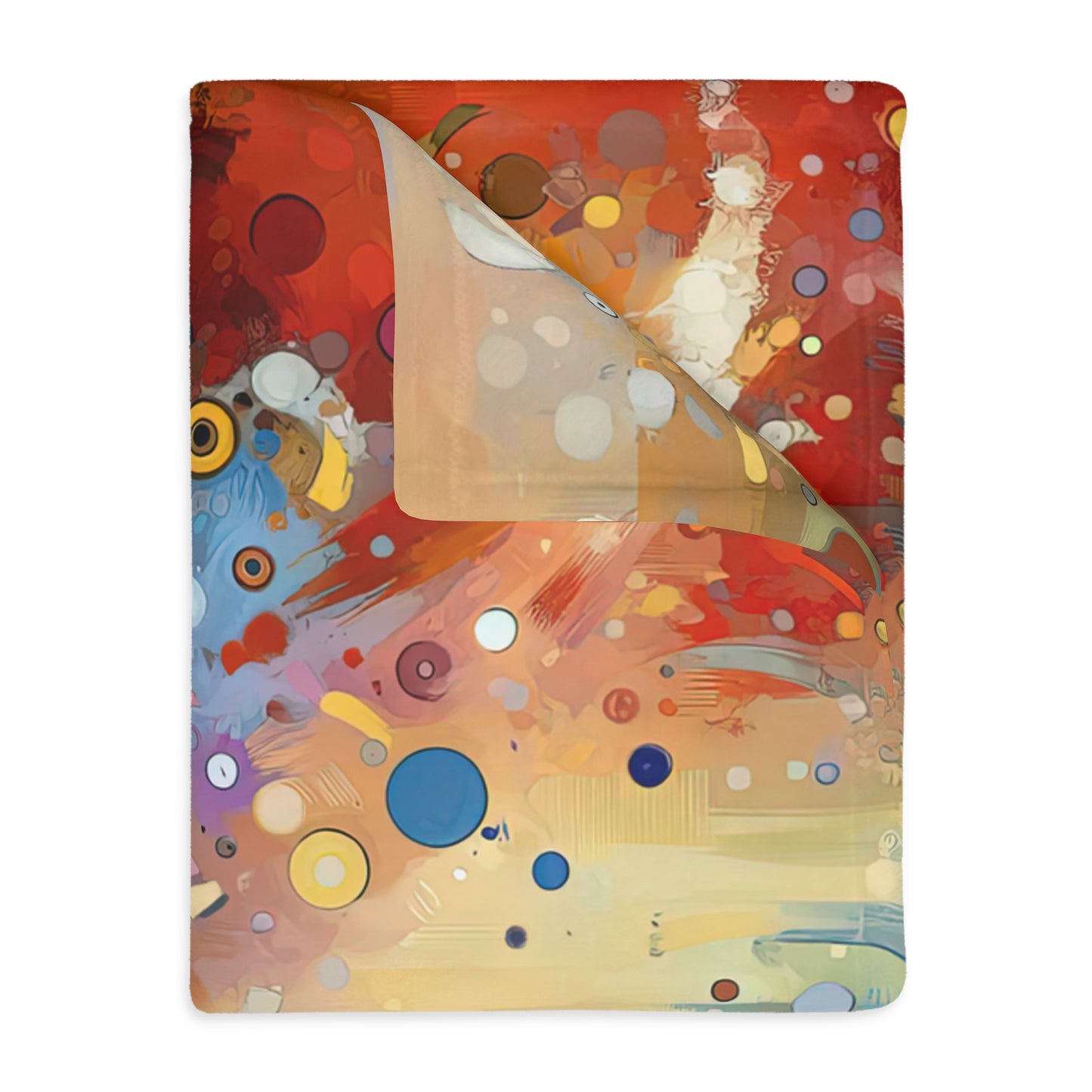 Humorous Unified Tachism Velveteen Microfiber Blanket (Two-sided print)