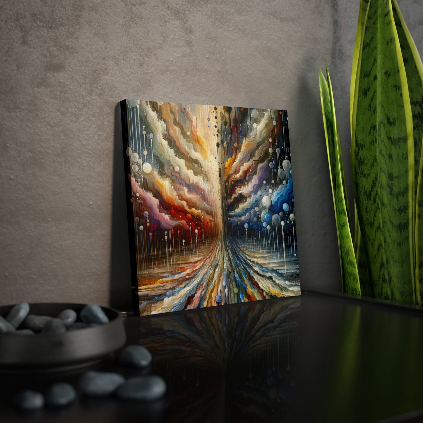 Linguistic Resonance Cascade Canvas Photo Tile