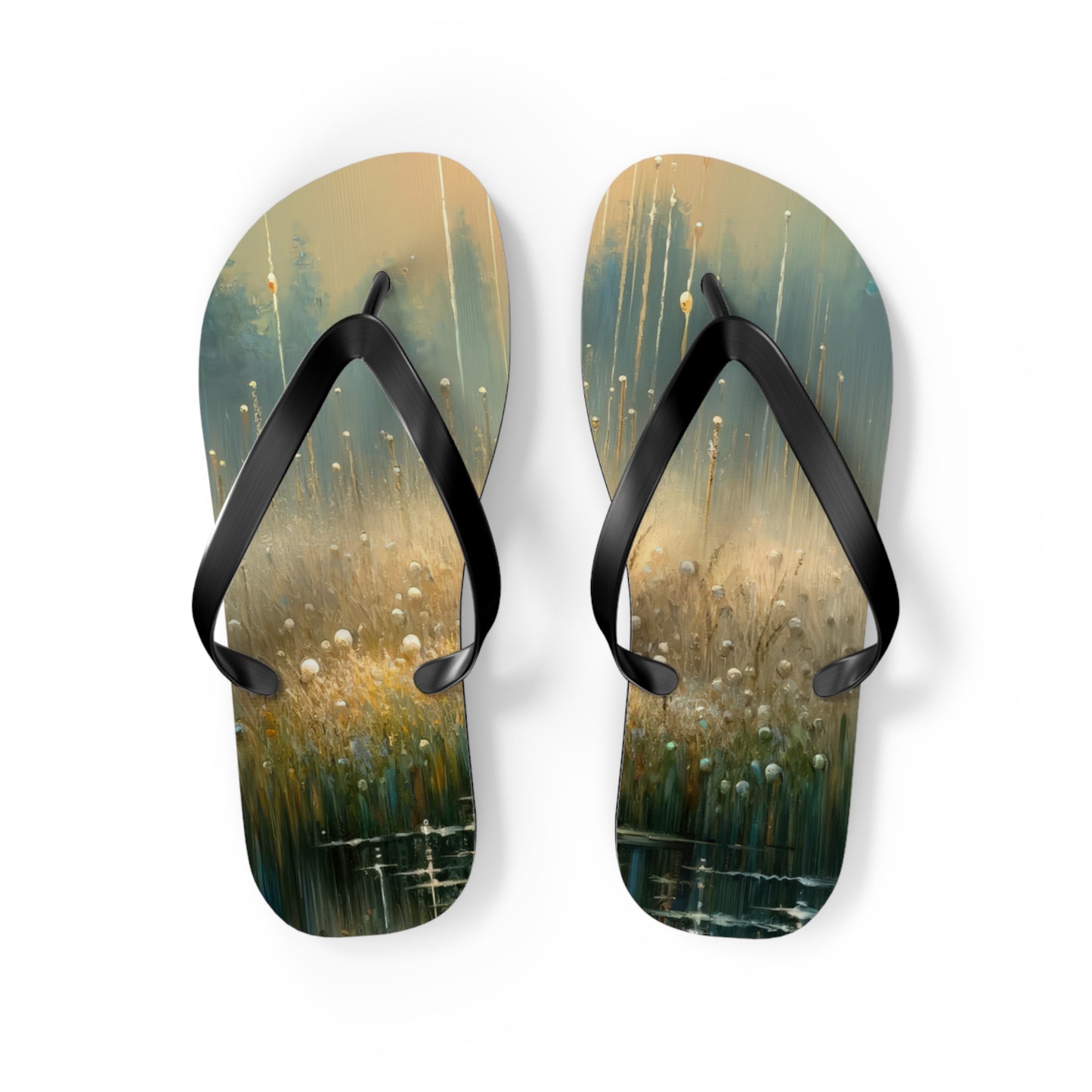 Observant Delicacy Heart Flip Flops