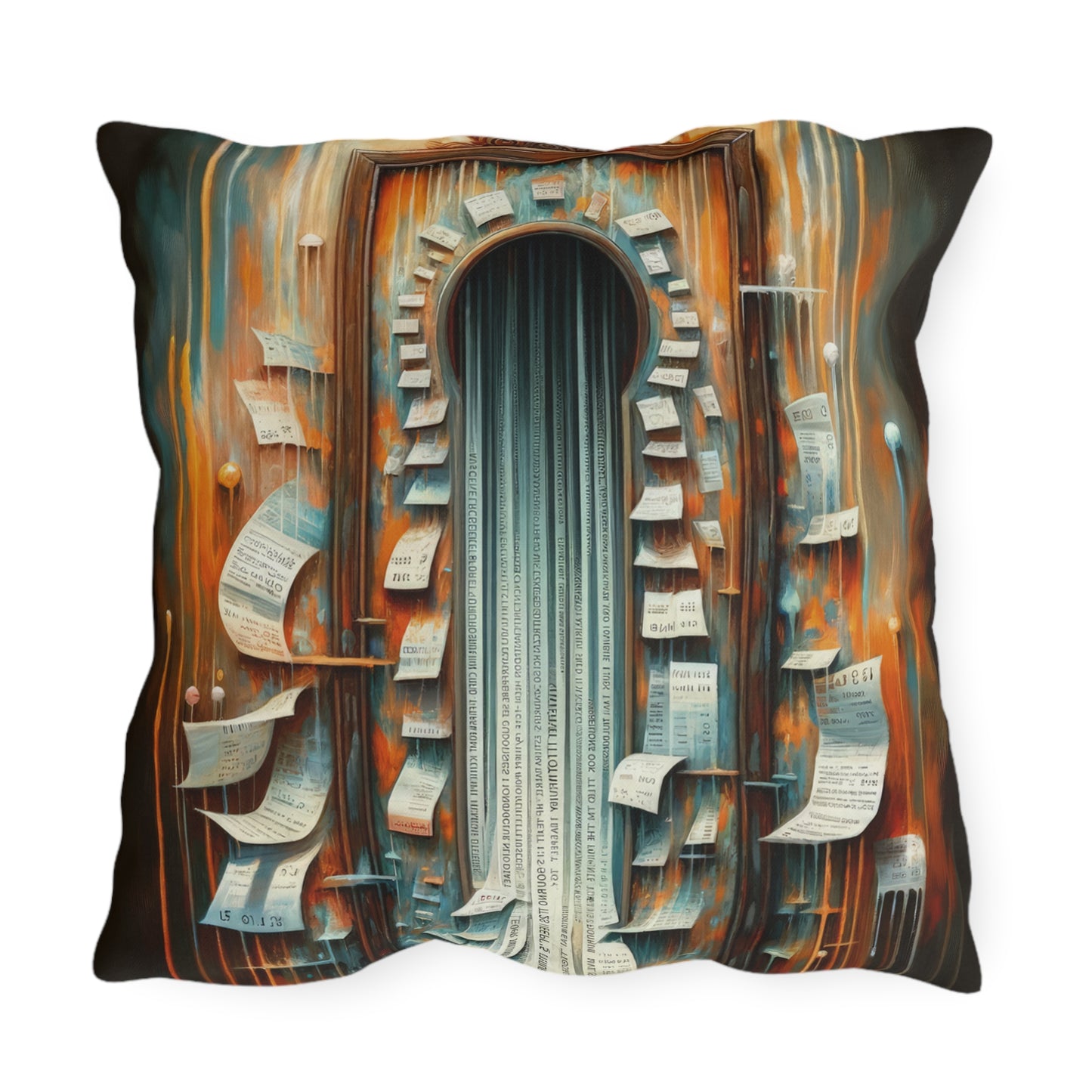 Illuminated Truths Mirror Outdoor Pillows