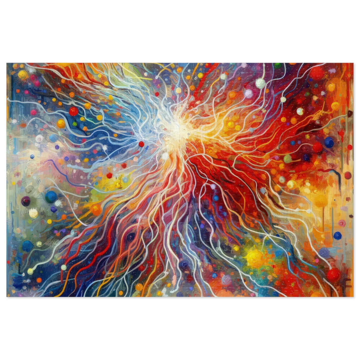 Emotive Yarn Explosion Jigsaw Puzzle (30, 110, 252, 500,1000-Piece)