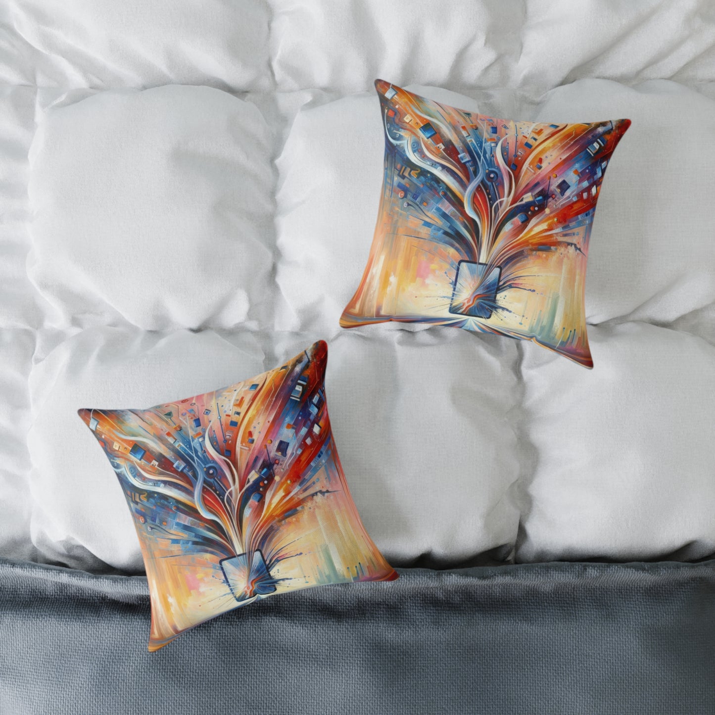 Empowerment Through Technology Spun Polyester Pillow