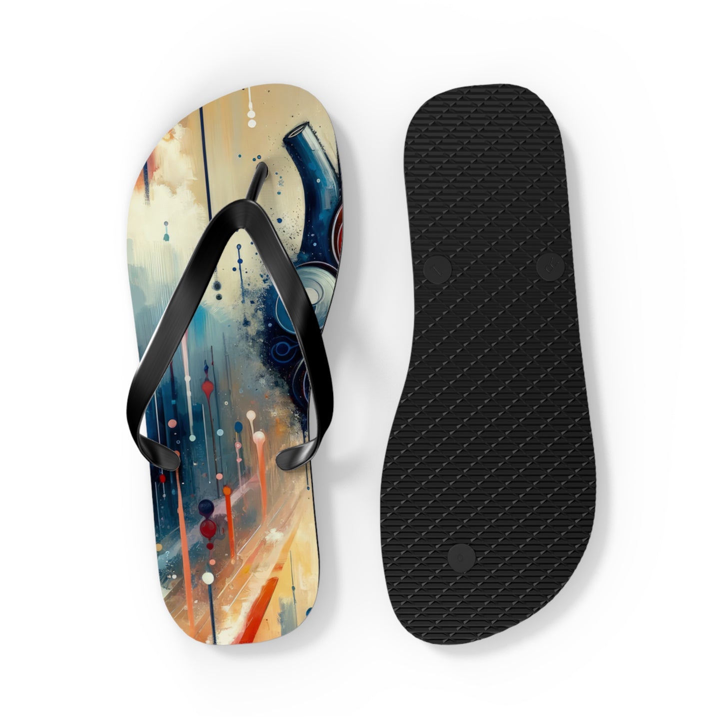 Rhythmic Heart Harmony Flip Flops