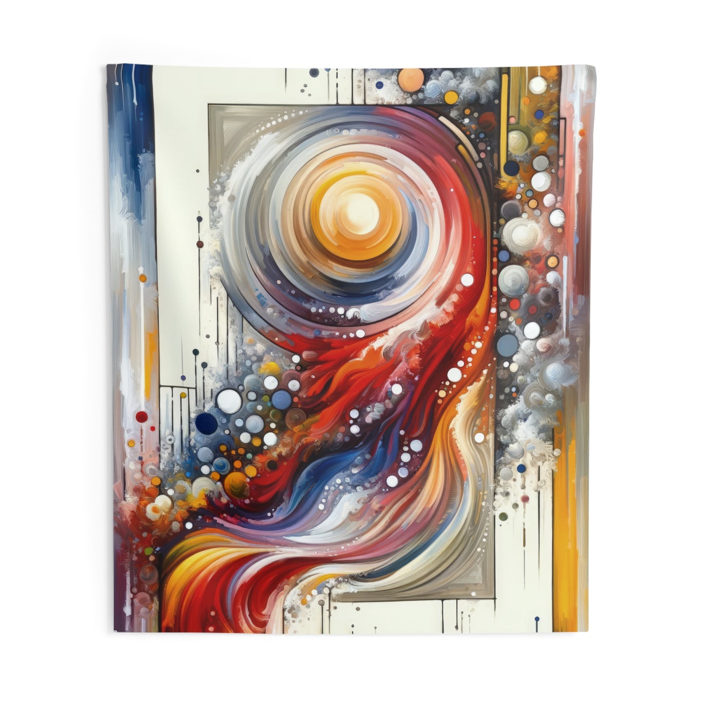 Harmonic Swirl Elegance Indoor Wall Tapestries