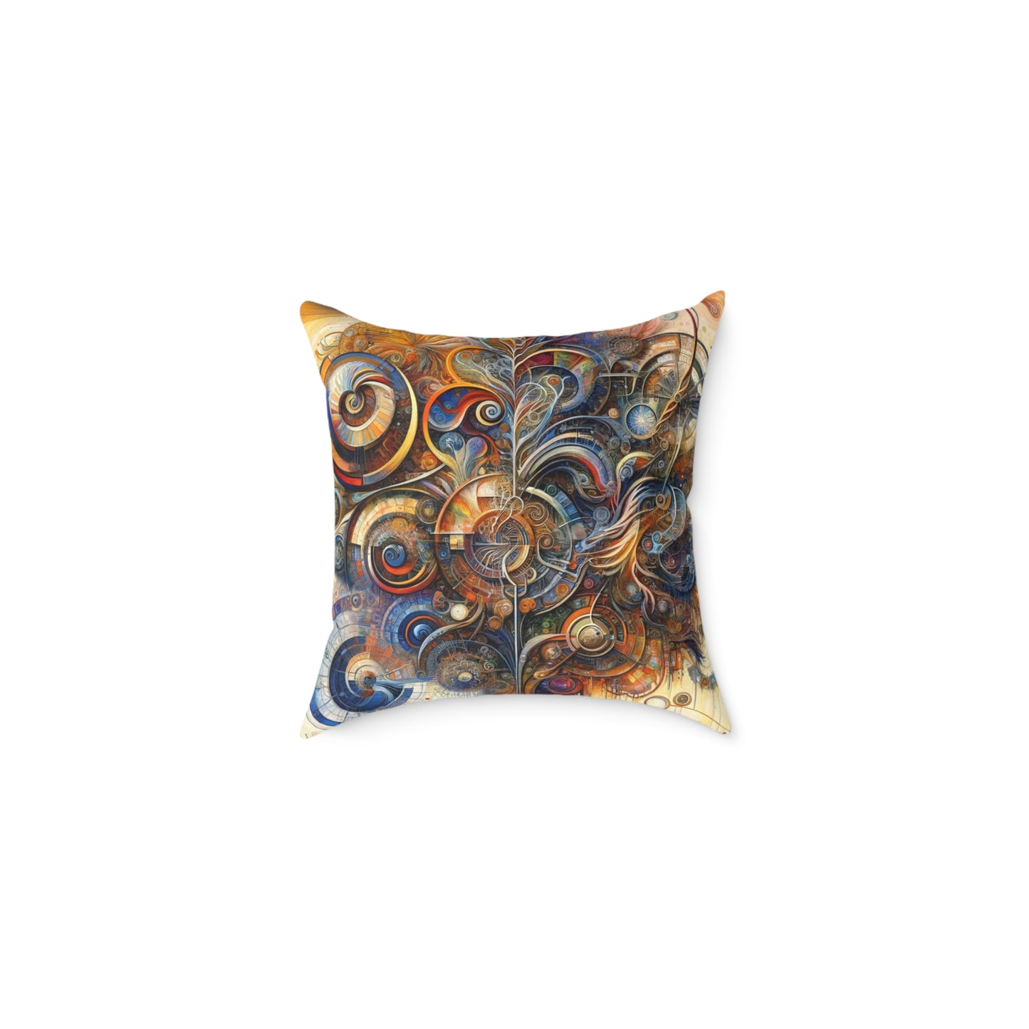 Ethos Web Abstract Spun Polyester Pillow