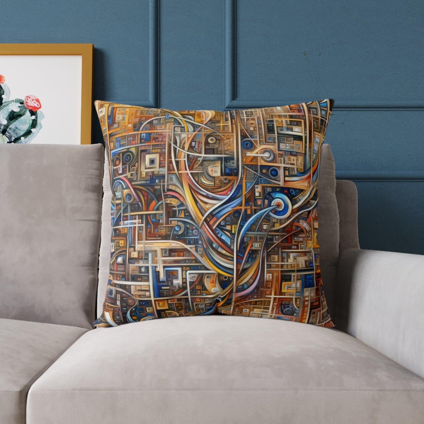 Intricate Life Tapestry Spun Polyester Pillow