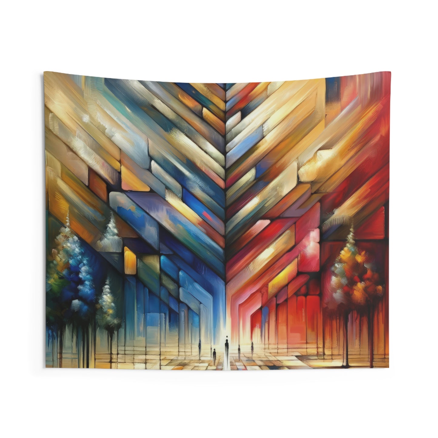 Anchored Tenets Abstraction Indoor Wall Tapestries