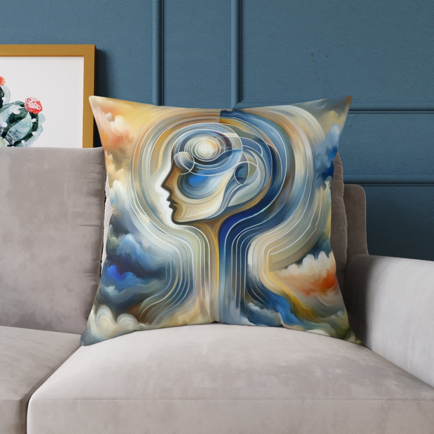 Mindful Unified Awakening Spun Polyester Pillow