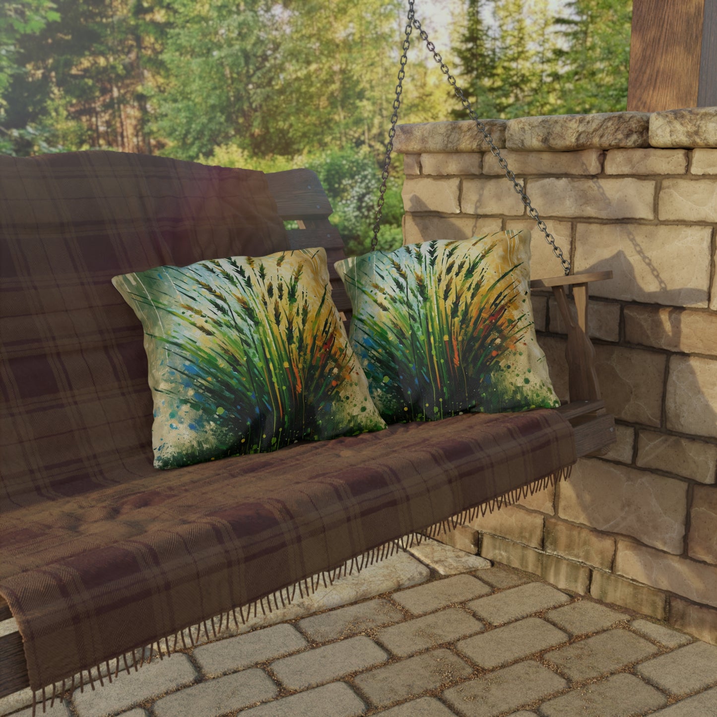 Grass Testament Change Outdoor Pillows