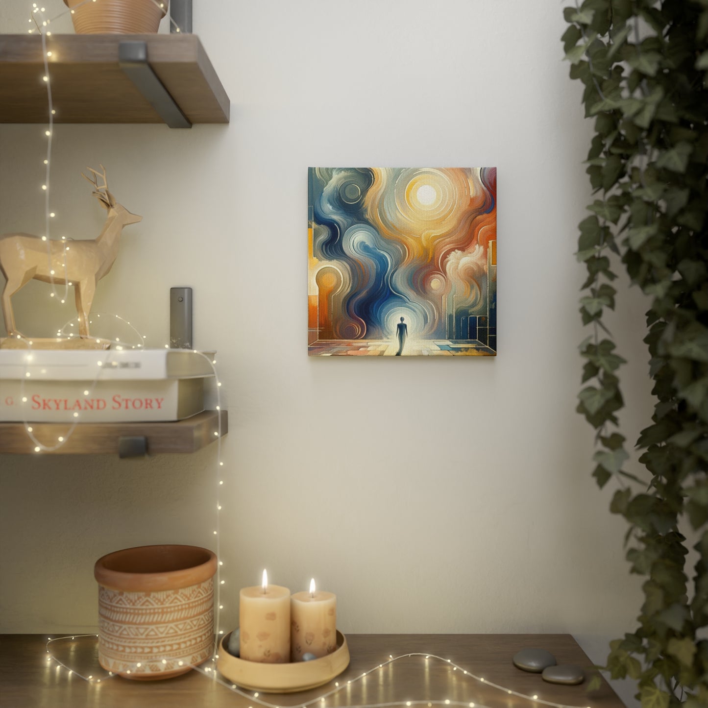 Spiritual Tranquil Sanctuary Canvas Photo Tile