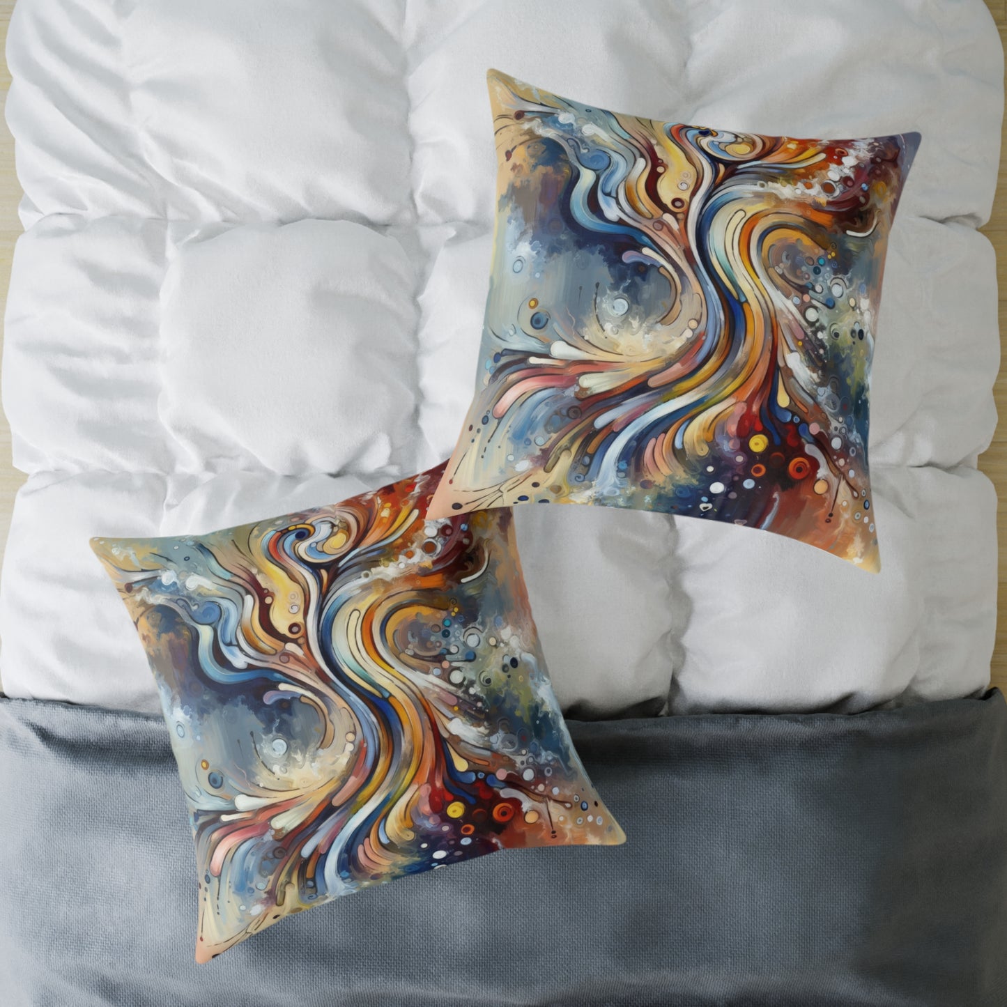 Mindfulness Motion Divine Spun Polyester Pillow