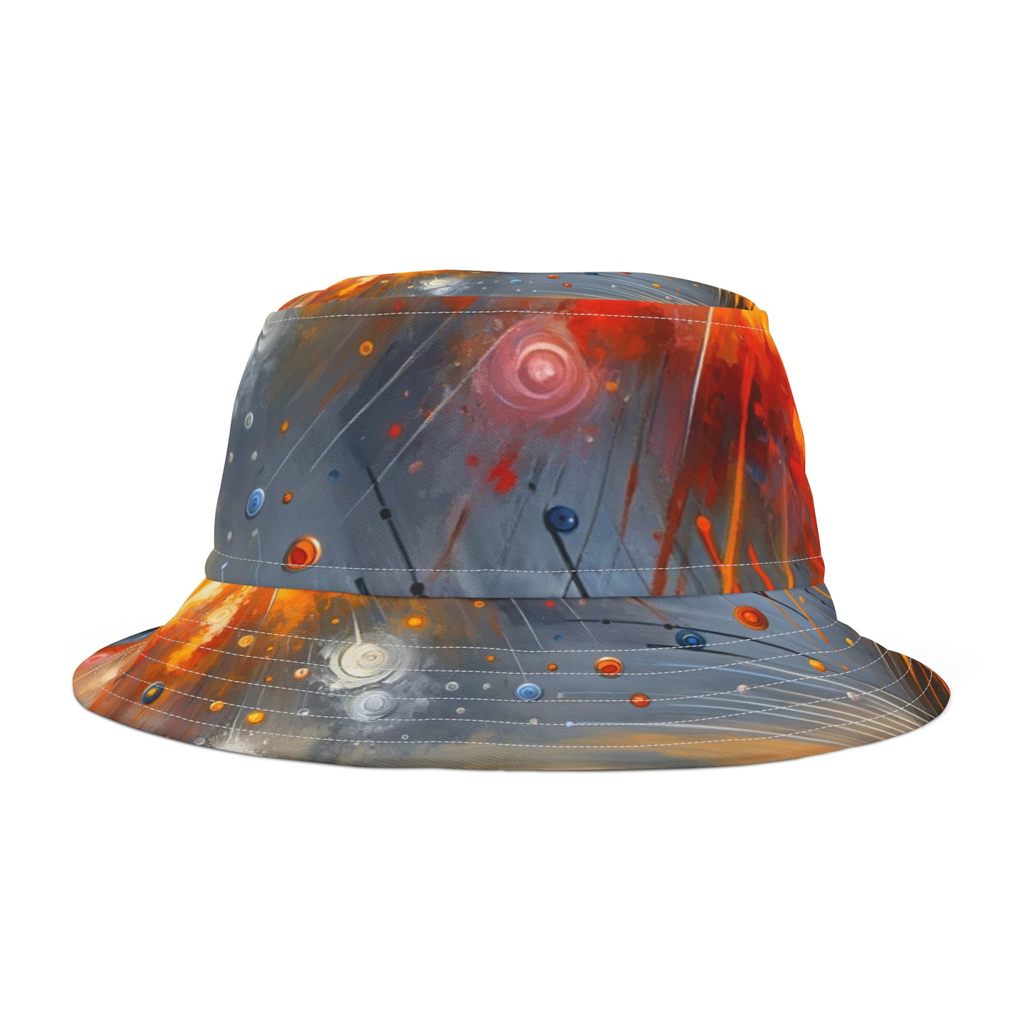 Luminous Abstract Tachism Bucket Hat (AOP)