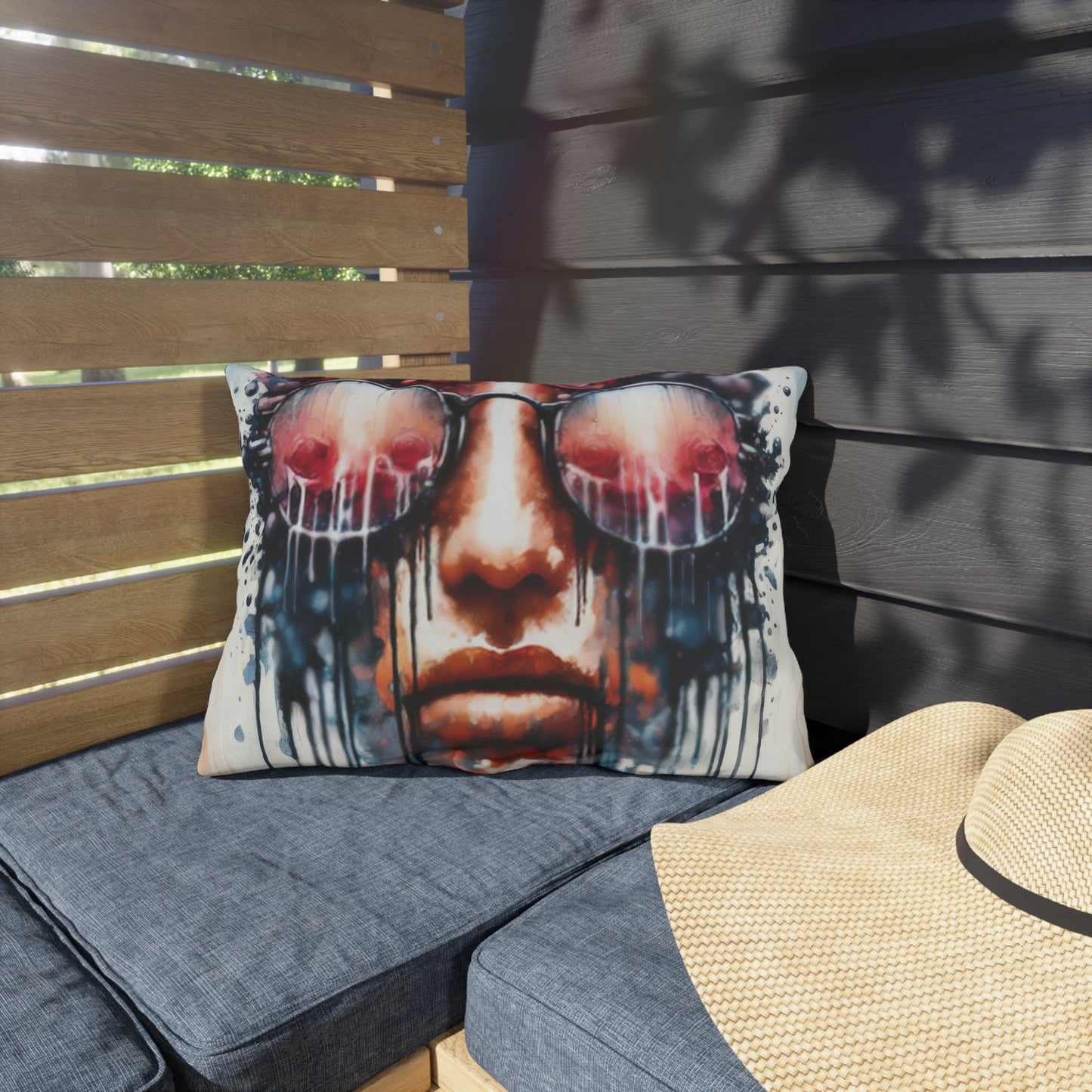 Perception Cleansing Tachism Outdoor Pillows