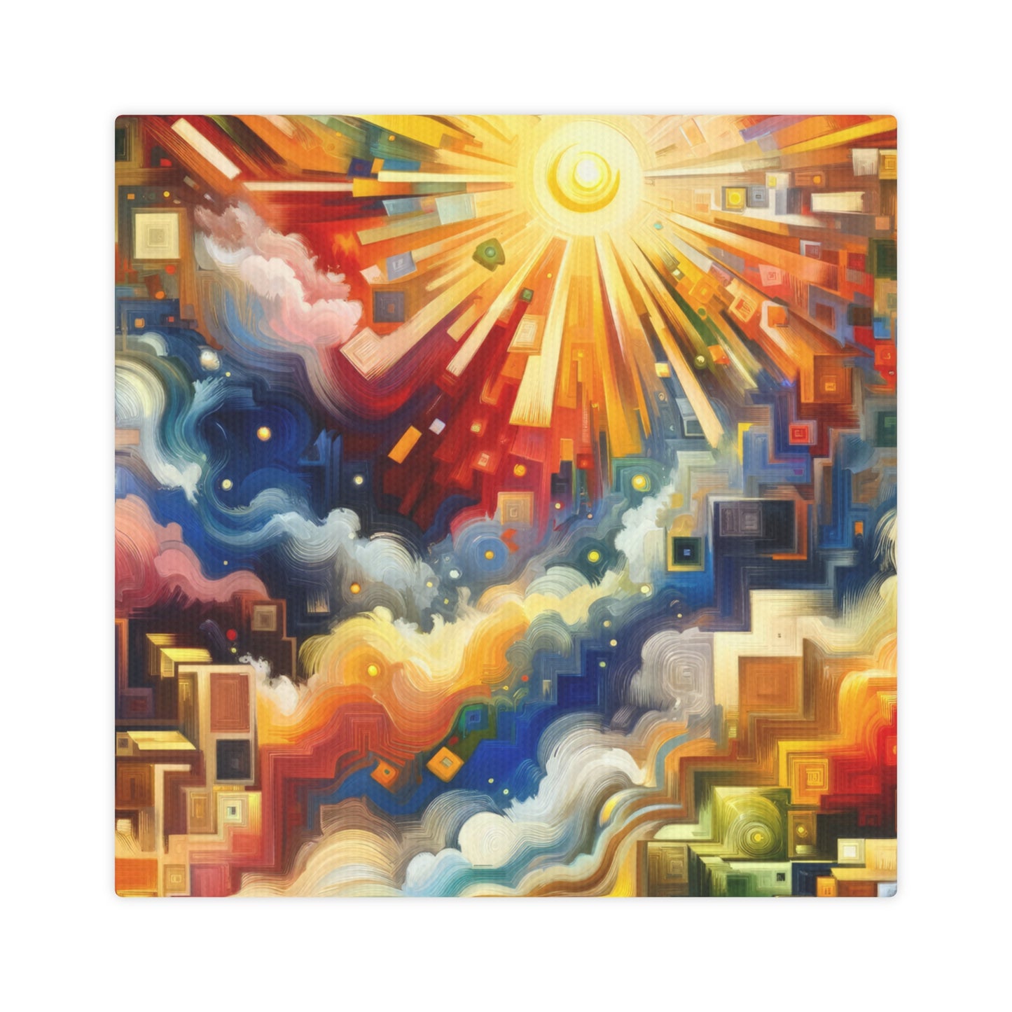 Abundant Resources Burst Canvas Photo Tile