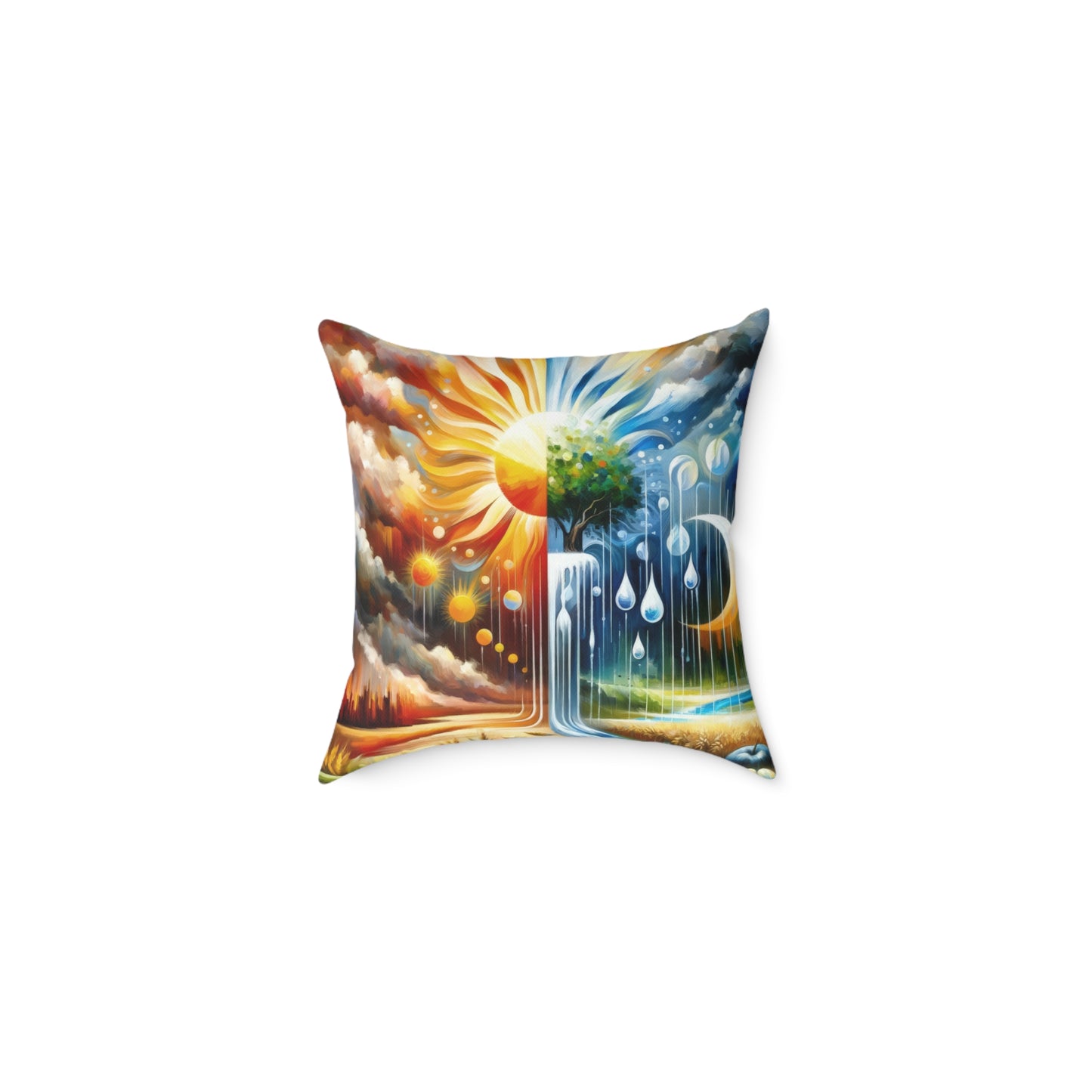 Sunshine Harvest Journey Spun Polyester Pillow