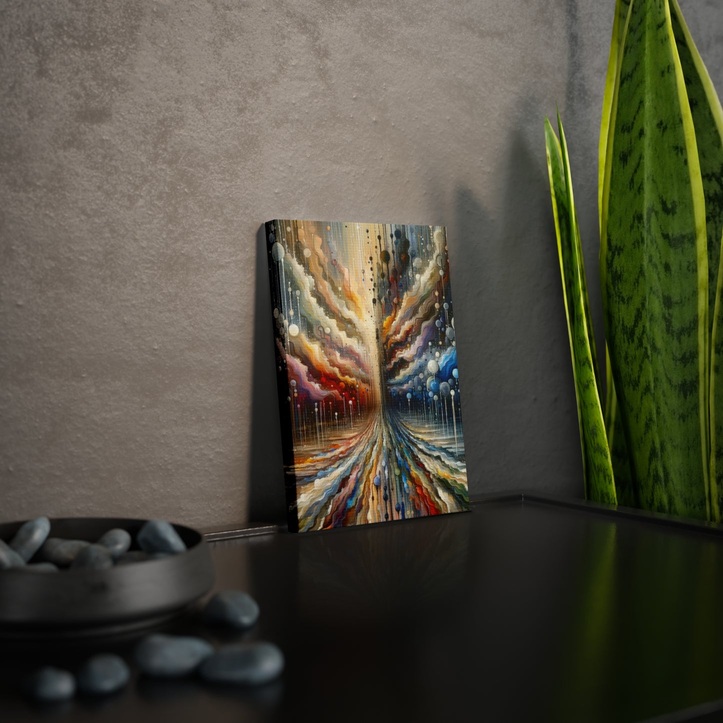 Linguistic Resonance Cascade Canvas Photo Tile