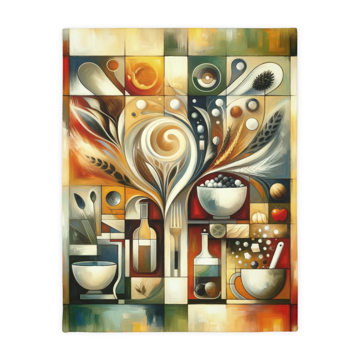 Hearth Health Harmony Velveteen Microfiber Blanket (Two-sided print)