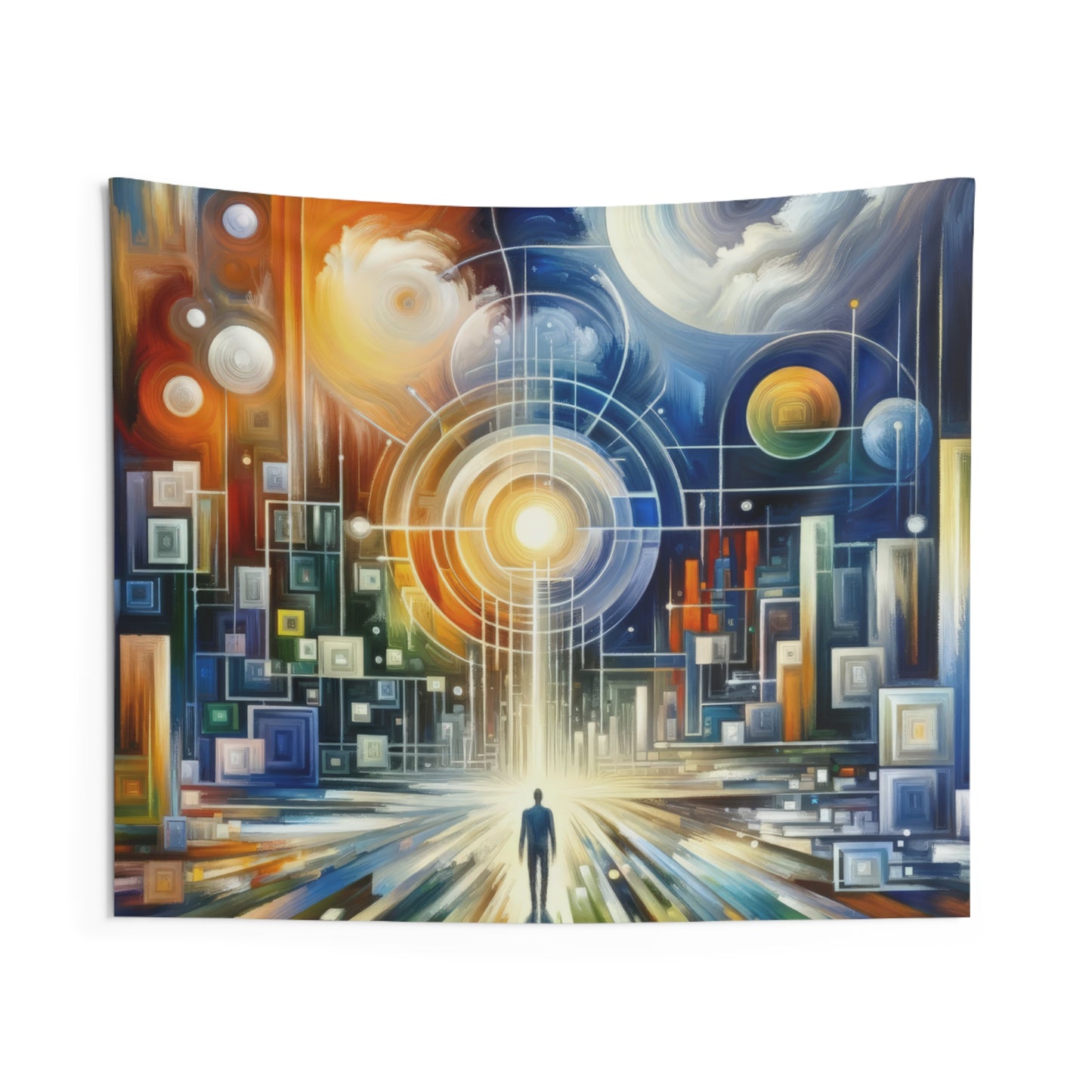 Mindful Megabyte Convergence Indoor Wall Tapestries