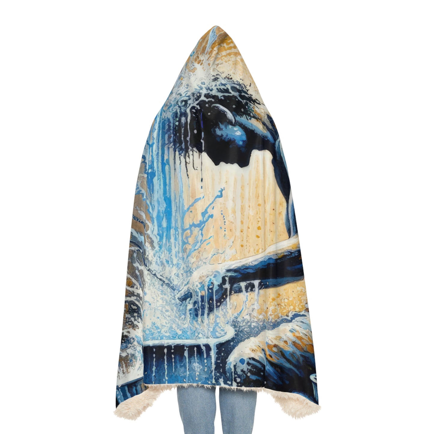 Meditative Kinetic Tachism Snuggle Blanket