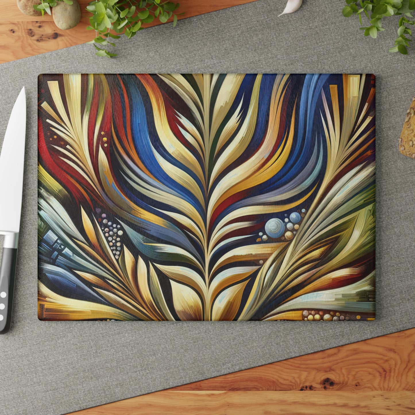 Efficacy Seed Growth Glass Cutting Board