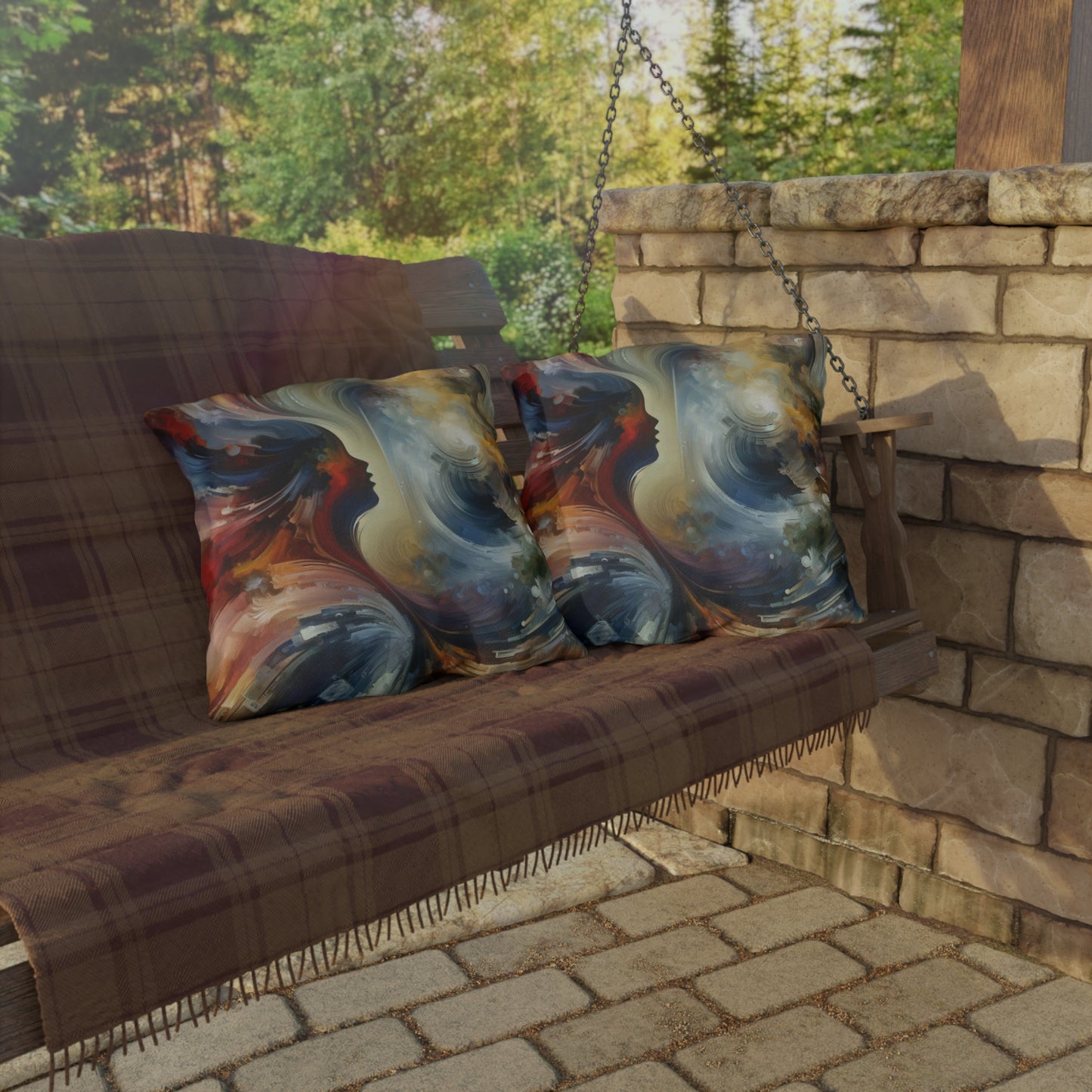 Embracing Sovereign Reflectivity Outdoor Pillows