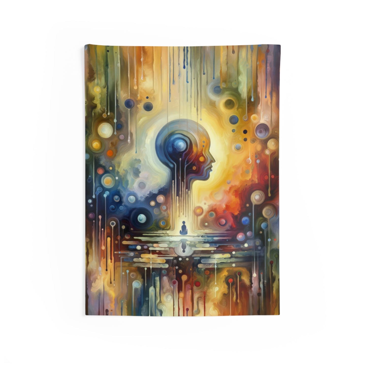 Reflective Oneness Healing Indoor Wall Tapestries