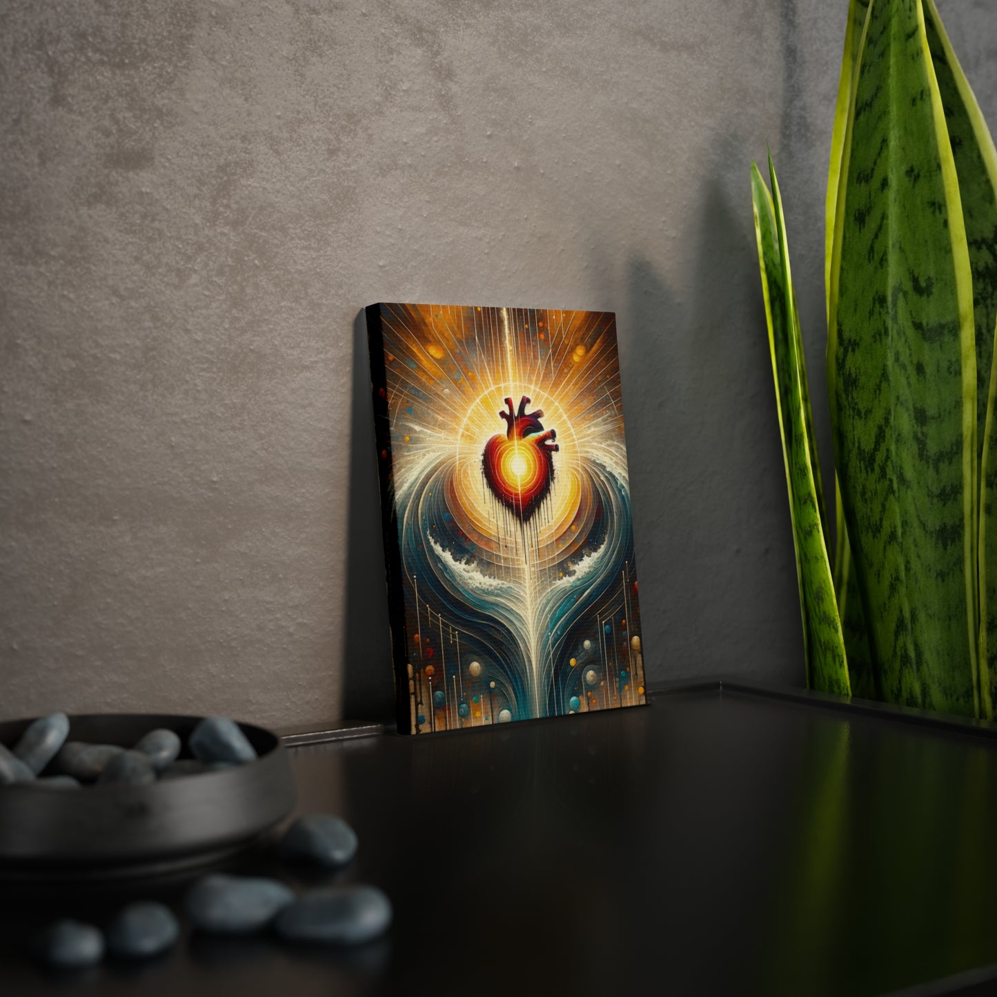 Awakened Heart Waves Canvas Photo Tile