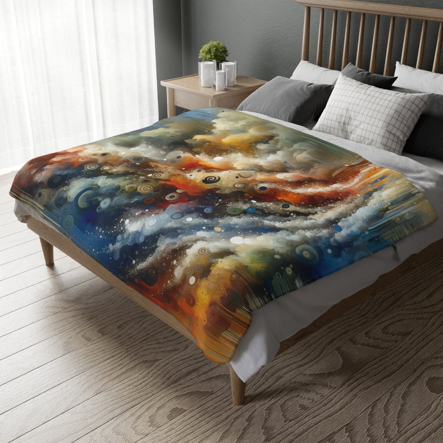 Crescendo Duration Symphony Velveteen Microfiber Blanket (Two-sided print)