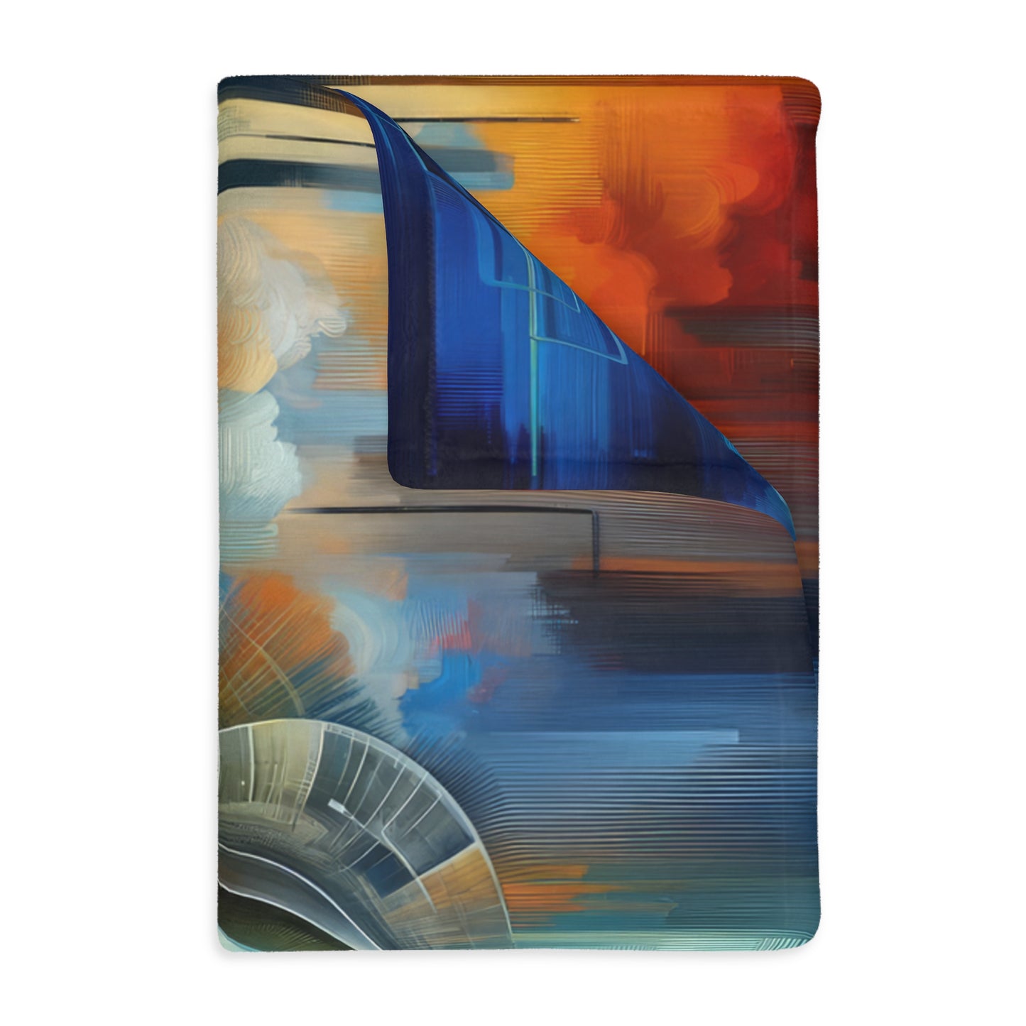 Digital Spiritual Journey Velveteen Microfiber Blanket (Two-sided print)