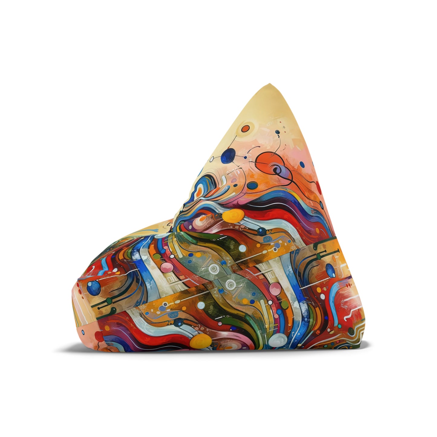 Conversational Catalyst Tachism Bean Bag Chair Cover