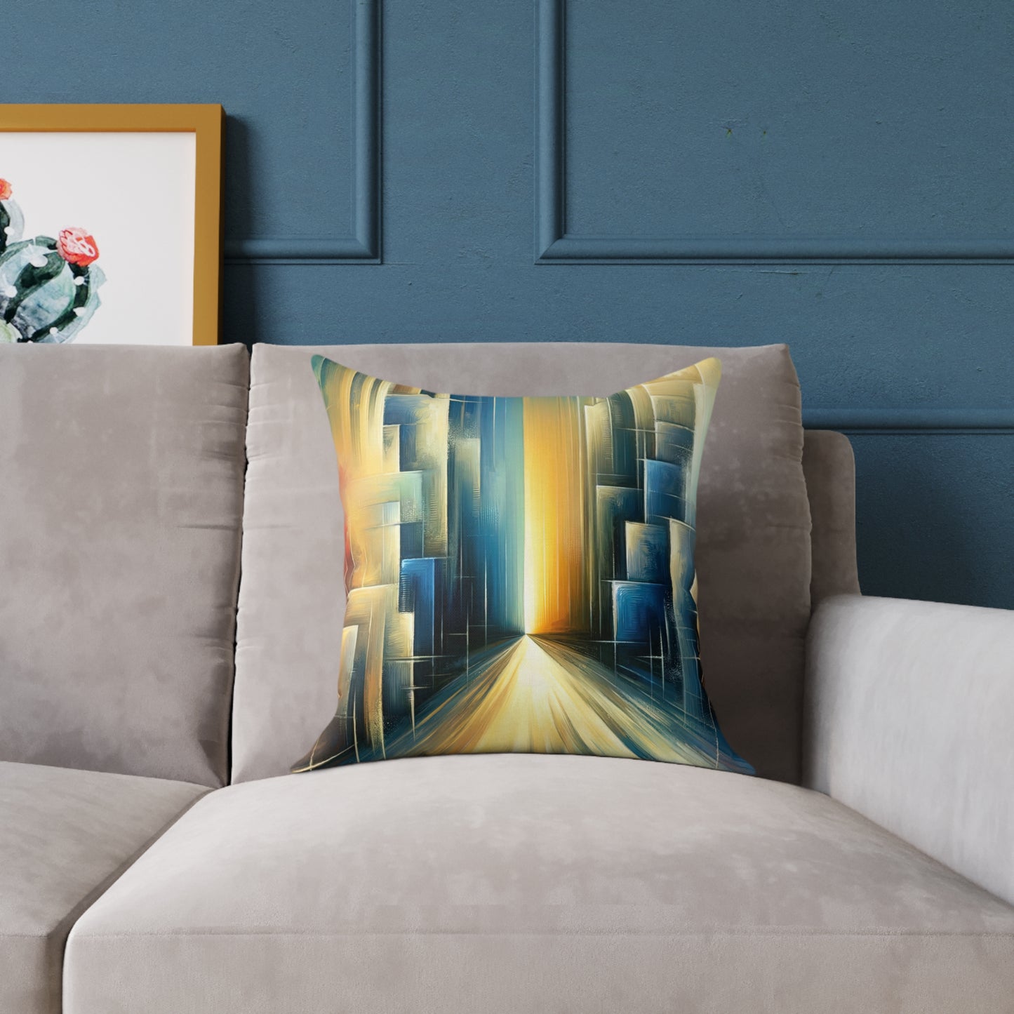 Echoes Dissolving Light Spun Polyester Pillow