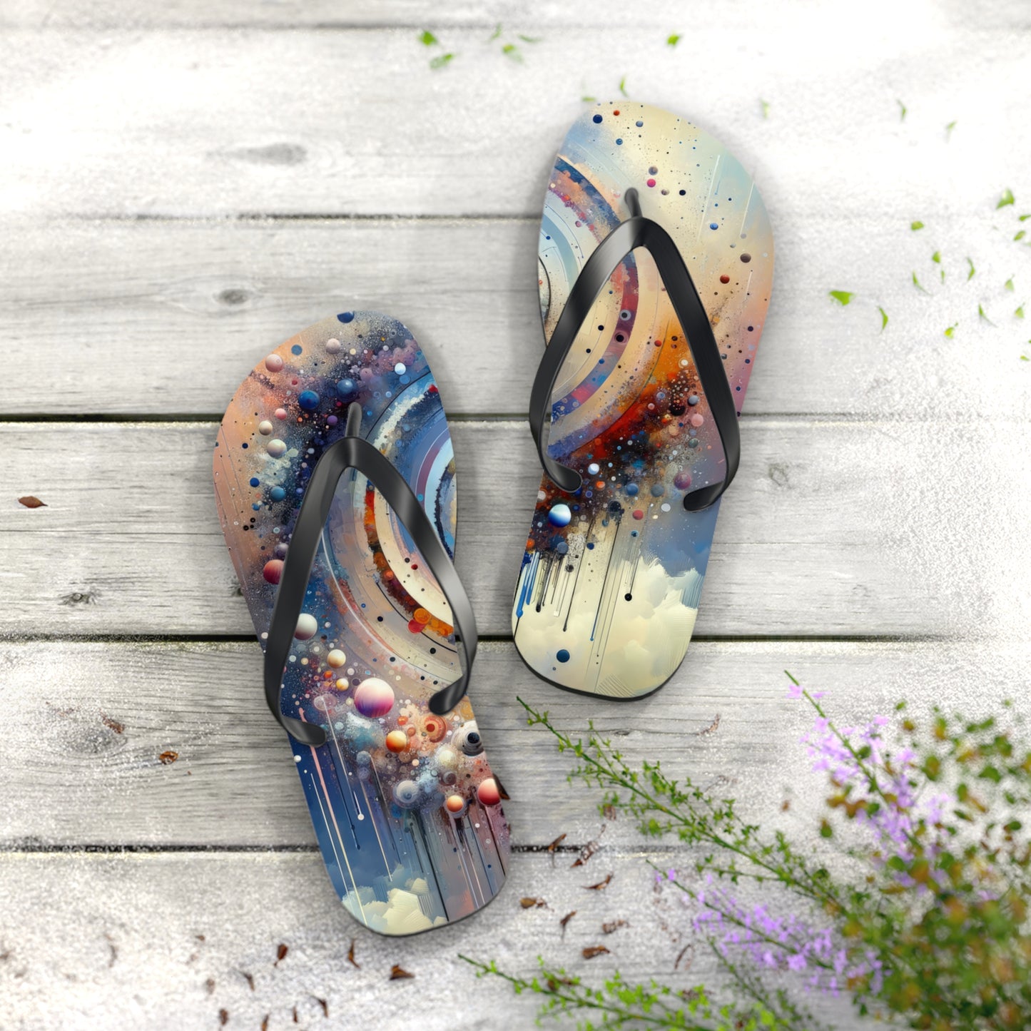 Conscious Rings Tachism Flip Flops